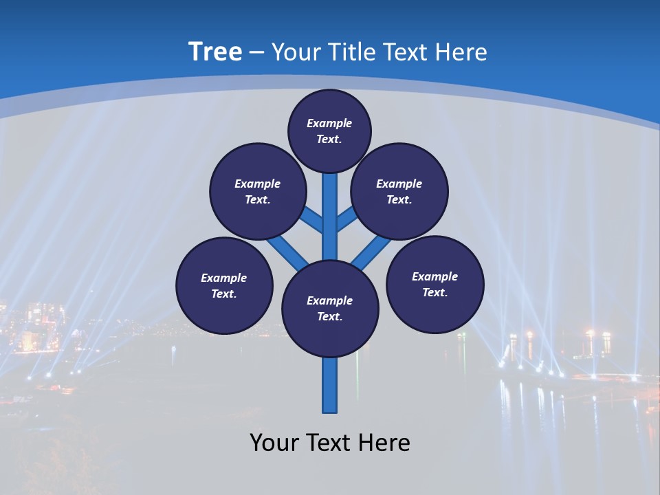 Night City Lights PowerPoint Template