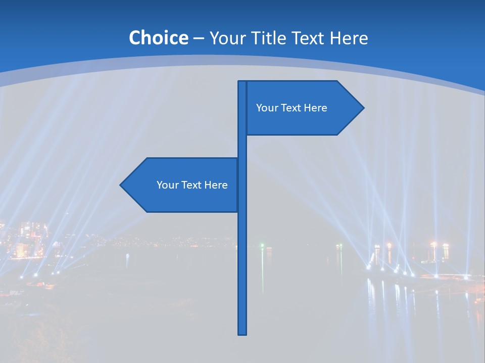 Night City Lights PowerPoint Template