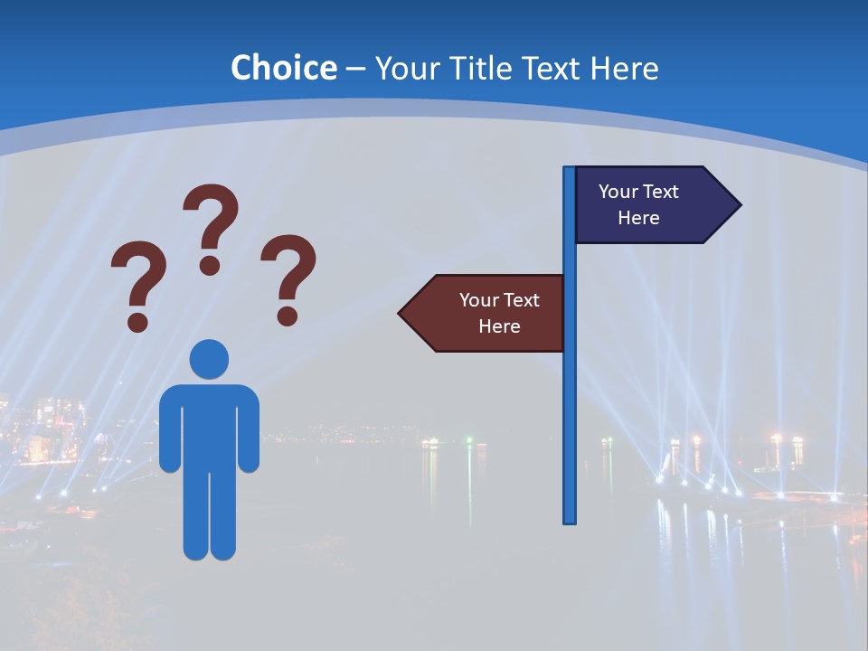 Night City Lights PowerPoint Template