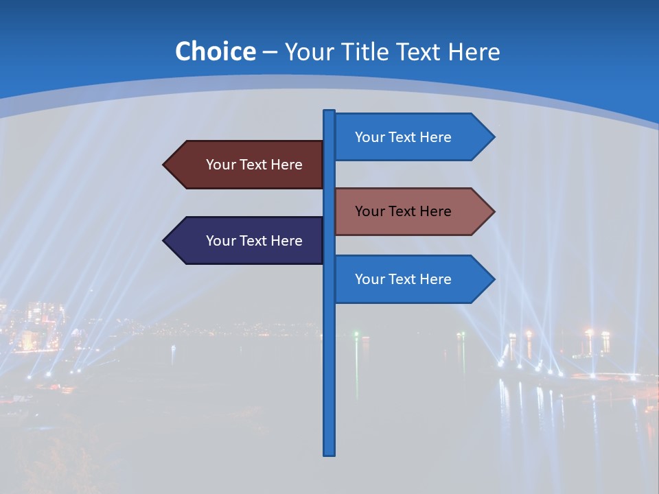 Night City Lights PowerPoint Template