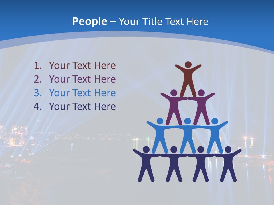 Night City Lights PowerPoint Template