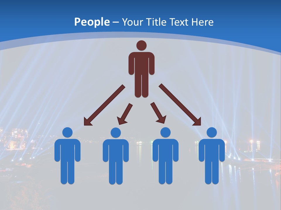 Night City Lights PowerPoint Template