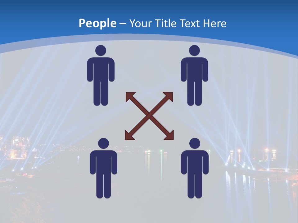 Night City Lights PowerPoint Template