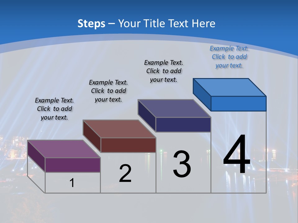 Night City Lights PowerPoint Template