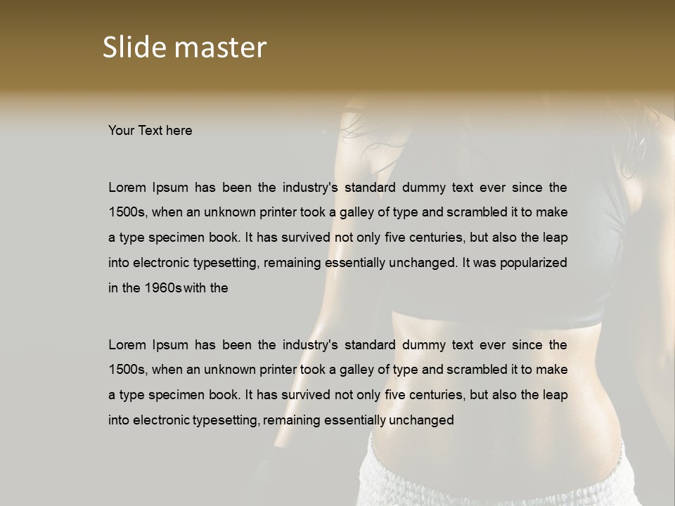 Gym Train Lifestyle PowerPoint Template