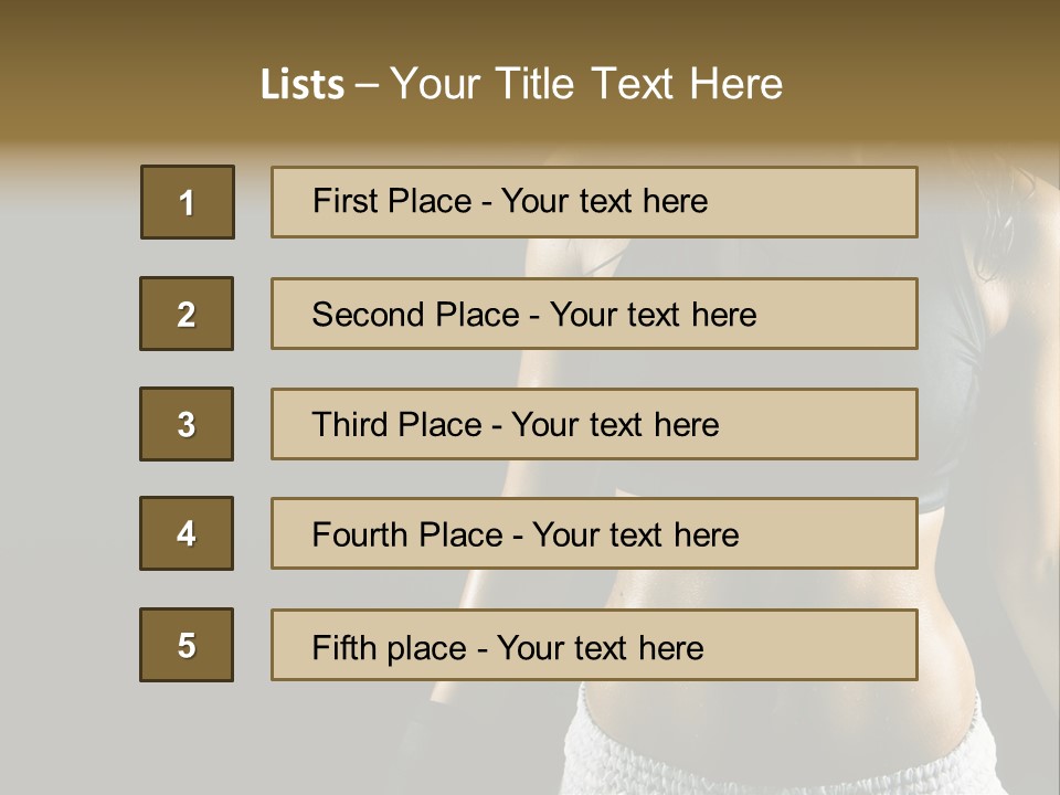 Gym Train Lifestyle PowerPoint Template
