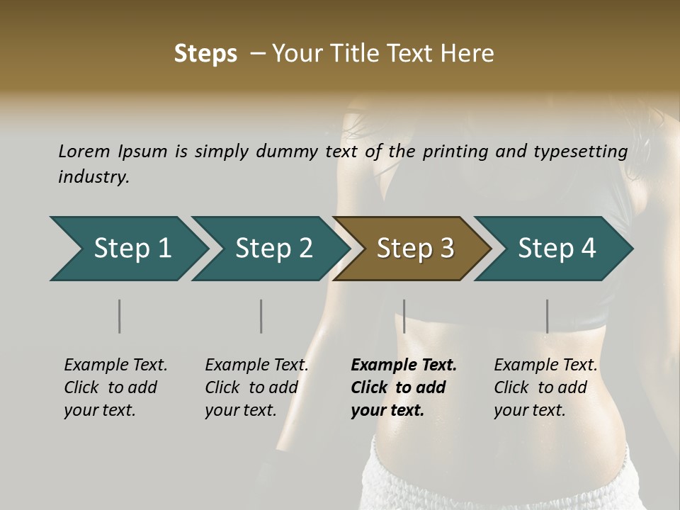 Gym Train Lifestyle PowerPoint Template