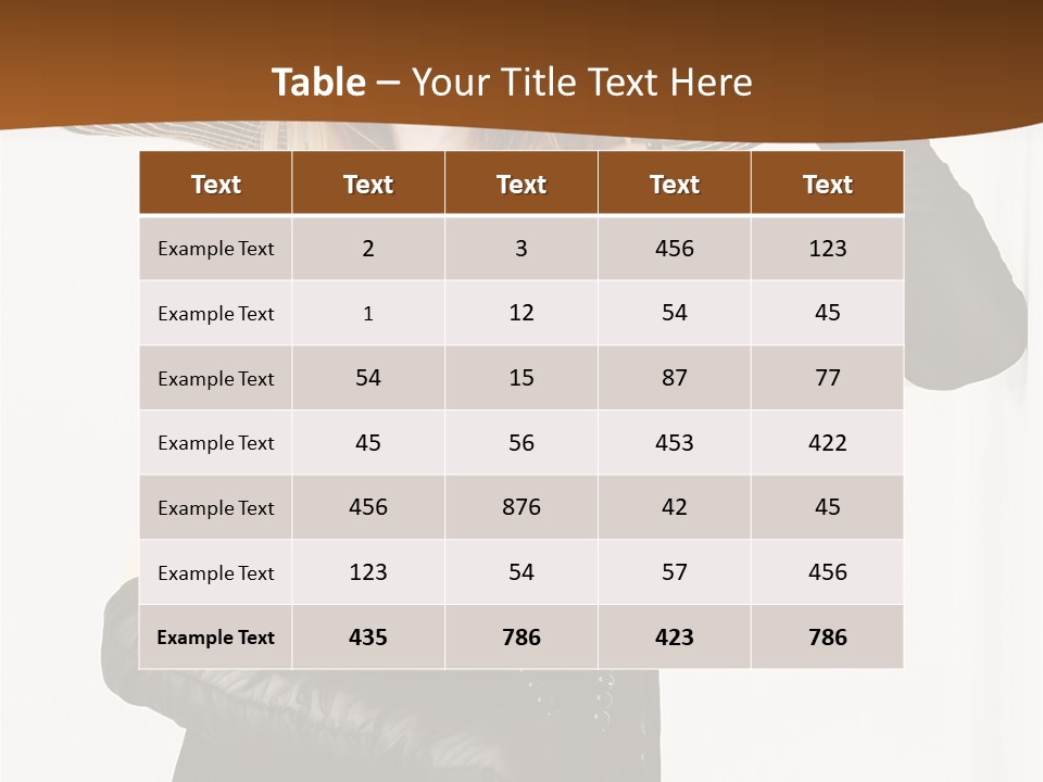 Girl In A Black Dress PowerPoint Template