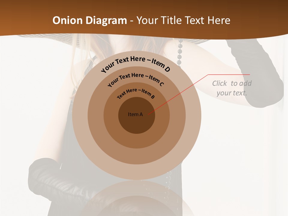 Girl In A Black Dress PowerPoint Template