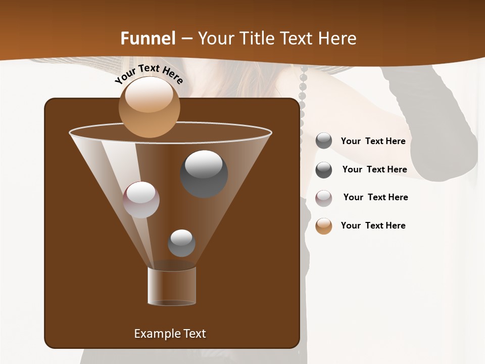 Girl In A Black Dress PowerPoint Template