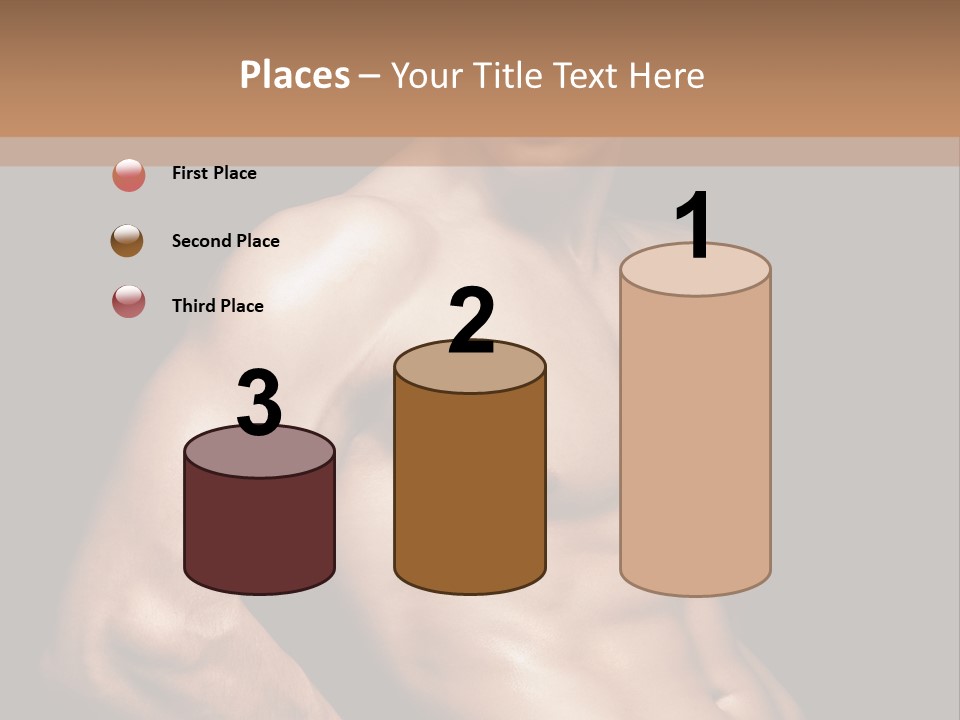 Bodybuilding Guy Power PowerPoint Template