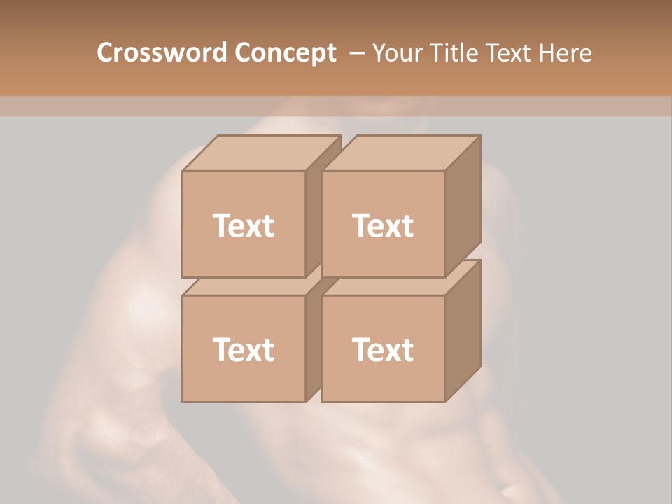 Bodybuilding Guy Power PowerPoint Template