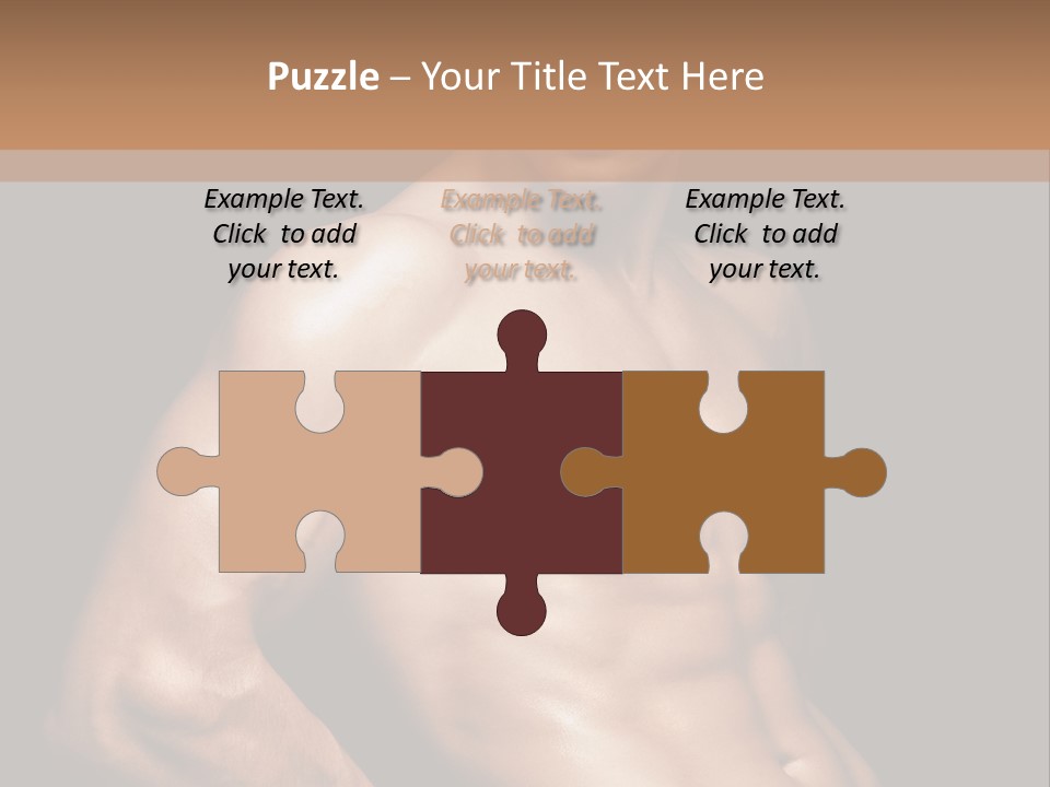 Bodybuilding Guy Power PowerPoint Template