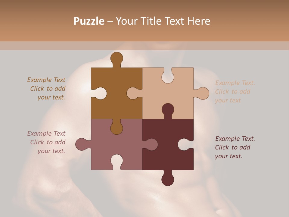 Bodybuilding Guy Power PowerPoint Template