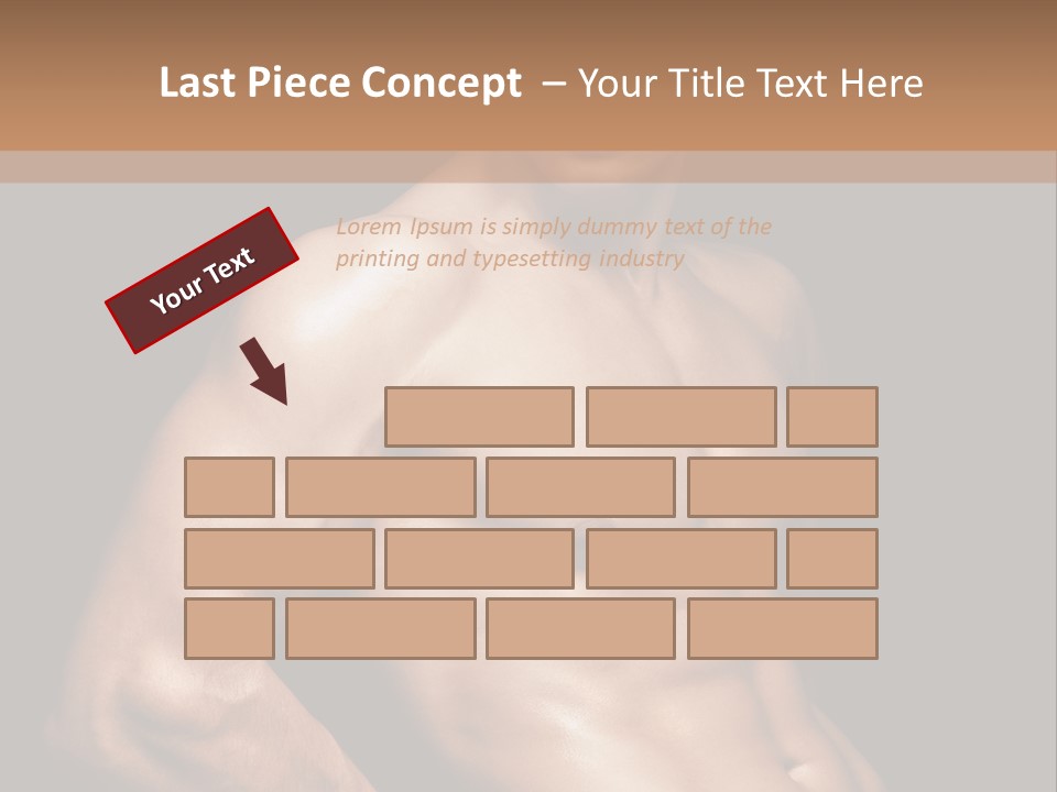Bodybuilding Guy Power PowerPoint Template