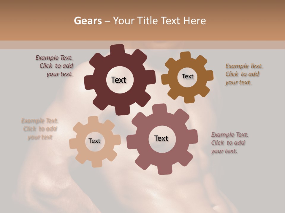 Bodybuilding Guy Power PowerPoint Template