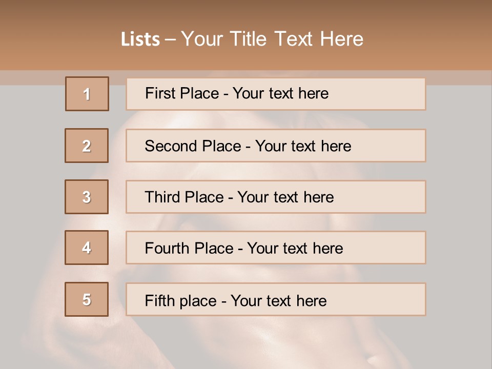 Bodybuilding Guy Power PowerPoint Template