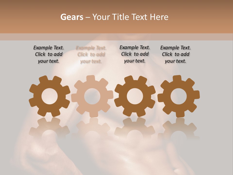 Bodybuilding Guy Power PowerPoint Template