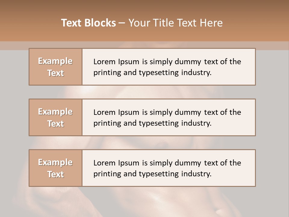 Bodybuilding Guy Power PowerPoint Template