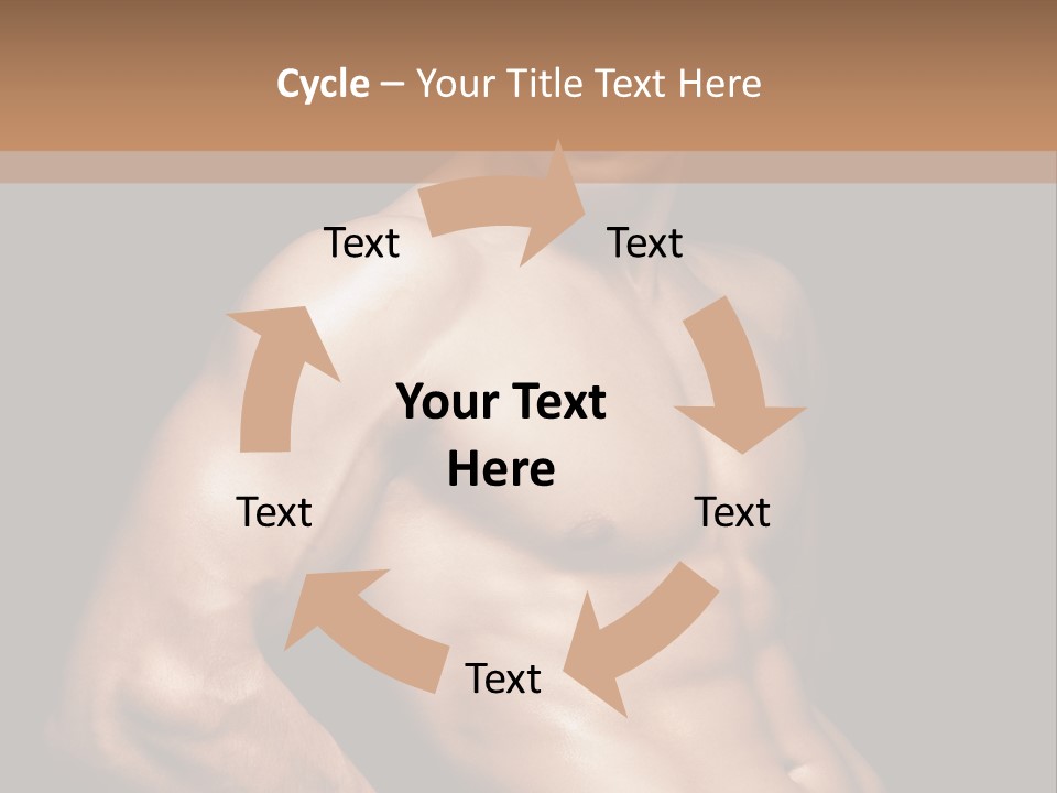 Bodybuilding Guy Power PowerPoint Template