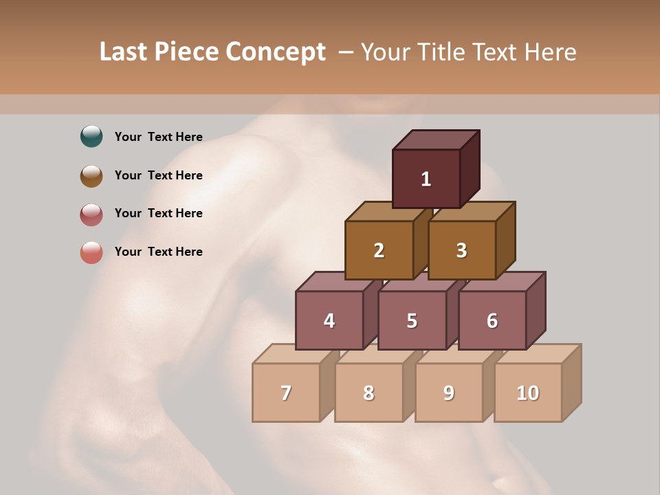 Bodybuilding Guy Power PowerPoint Template