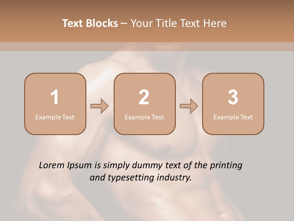 Bodybuilding Guy Power PowerPoint Template