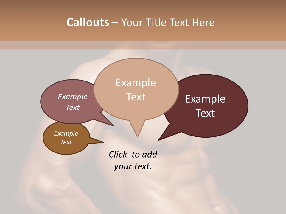 Bodybuilding Guy Power PowerPoint Template