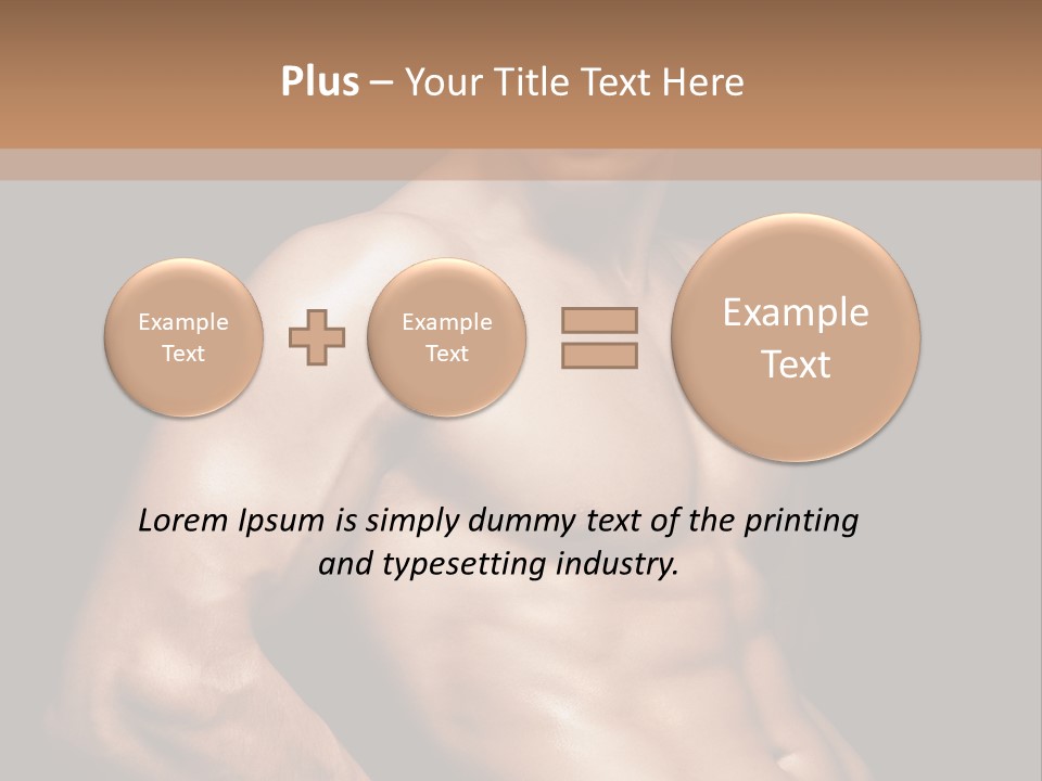 Bodybuilding Guy Power PowerPoint Template