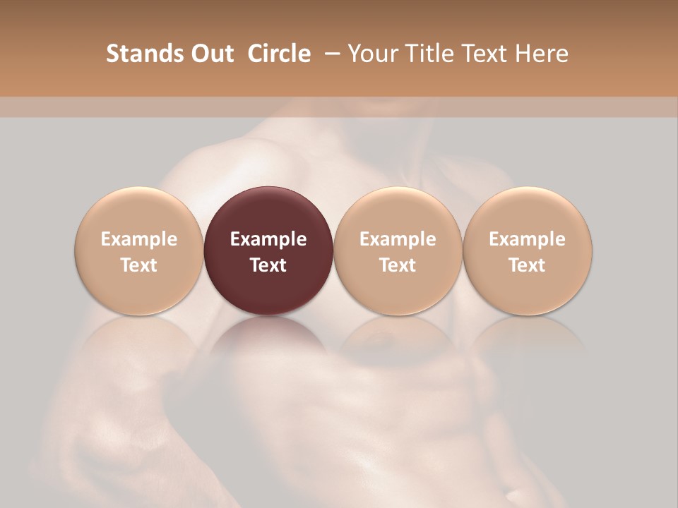Bodybuilding Guy Power PowerPoint Template