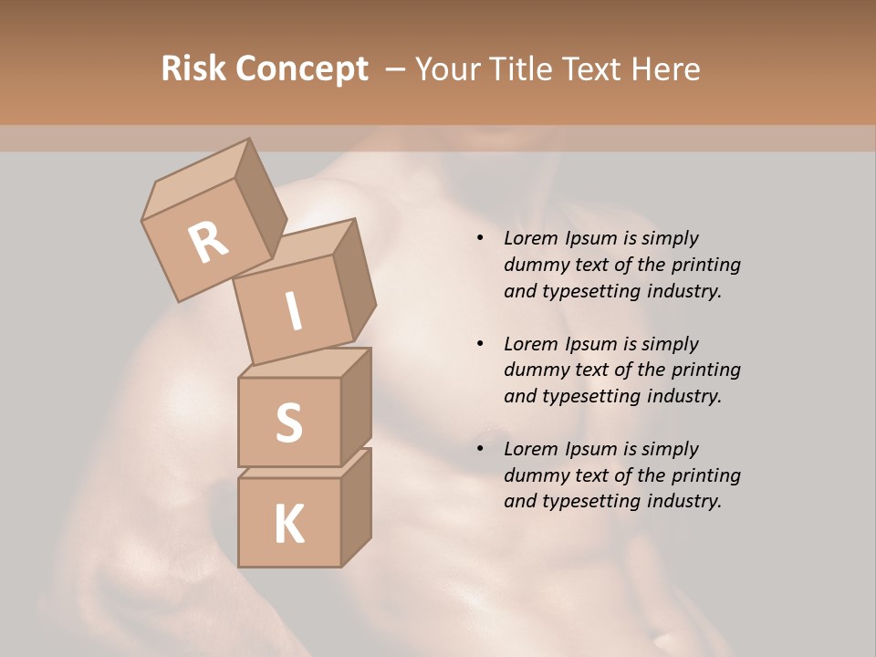 Bodybuilding Guy Power PowerPoint Template