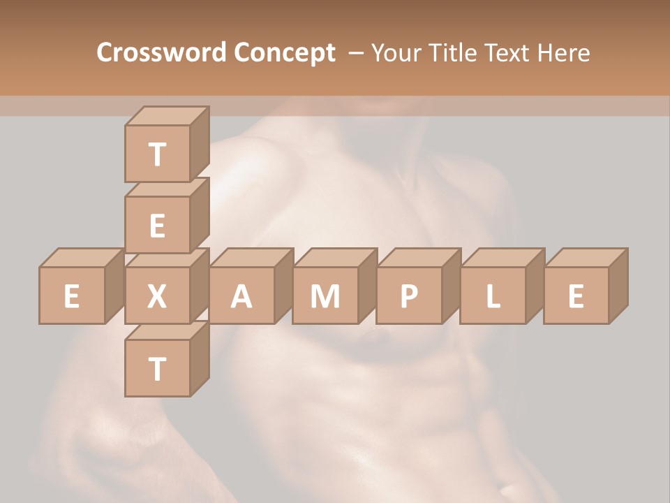 Bodybuilding Guy Power PowerPoint Template