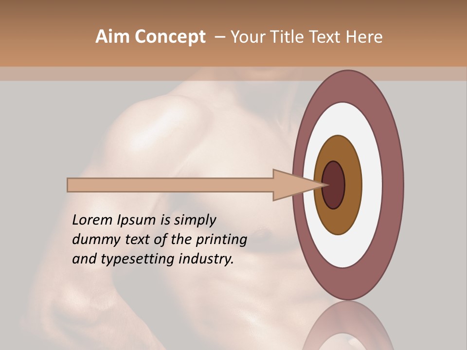 Bodybuilding Guy Power PowerPoint Template