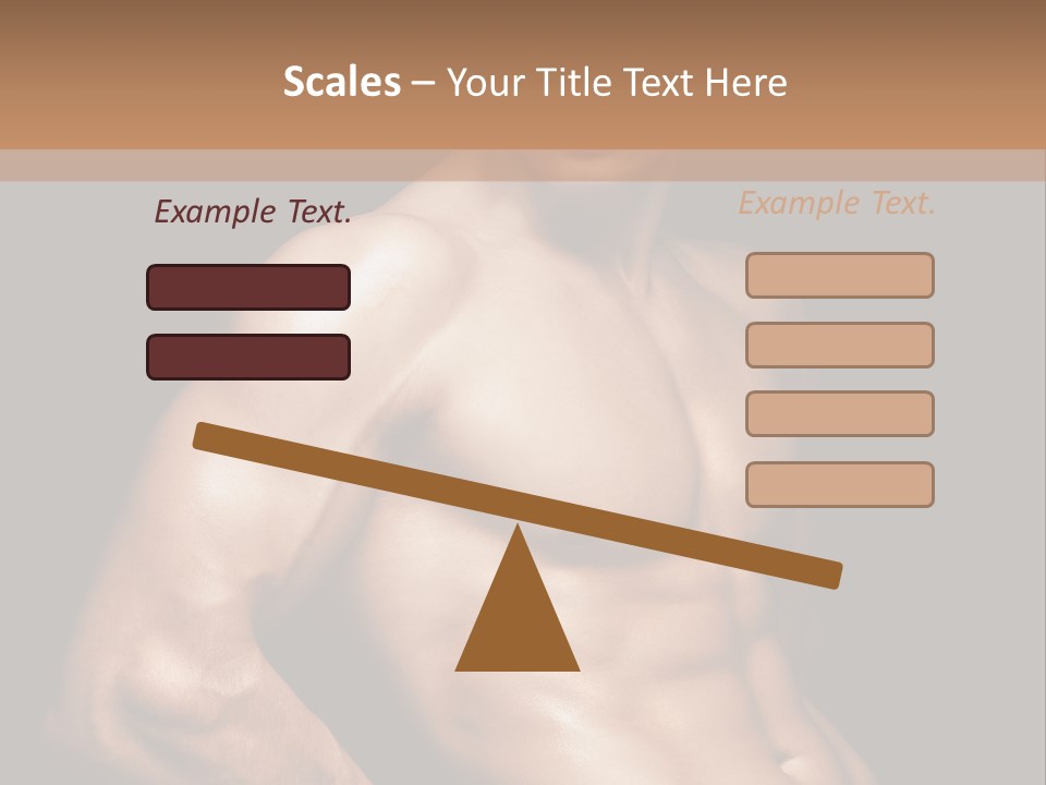 Bodybuilding Guy Power PowerPoint Template