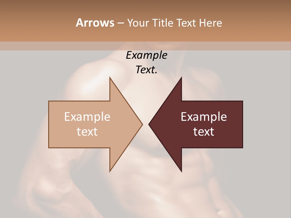 Bodybuilding Guy Power PowerPoint Template