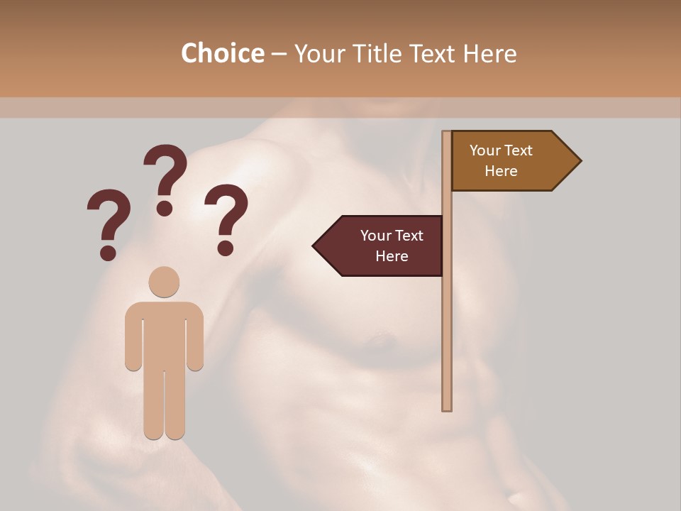 Bodybuilding Guy Power PowerPoint Template