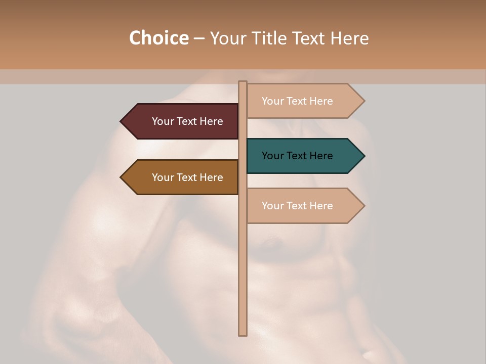 Bodybuilding Guy Power PowerPoint Template