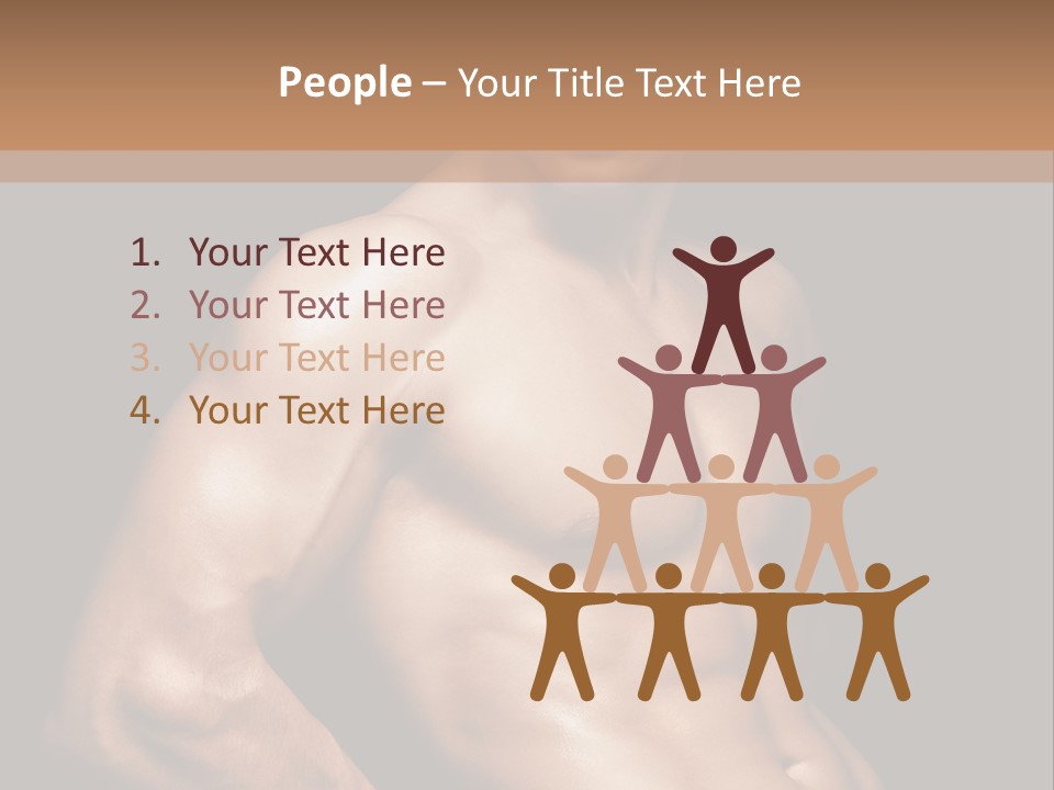 Bodybuilding Guy Power PowerPoint Template