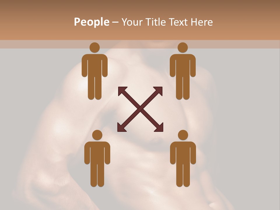 Bodybuilding Guy Power PowerPoint Template