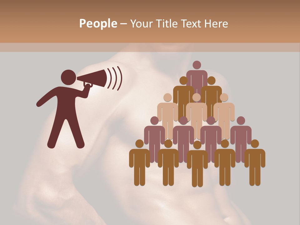 Bodybuilding Guy Power PowerPoint Template