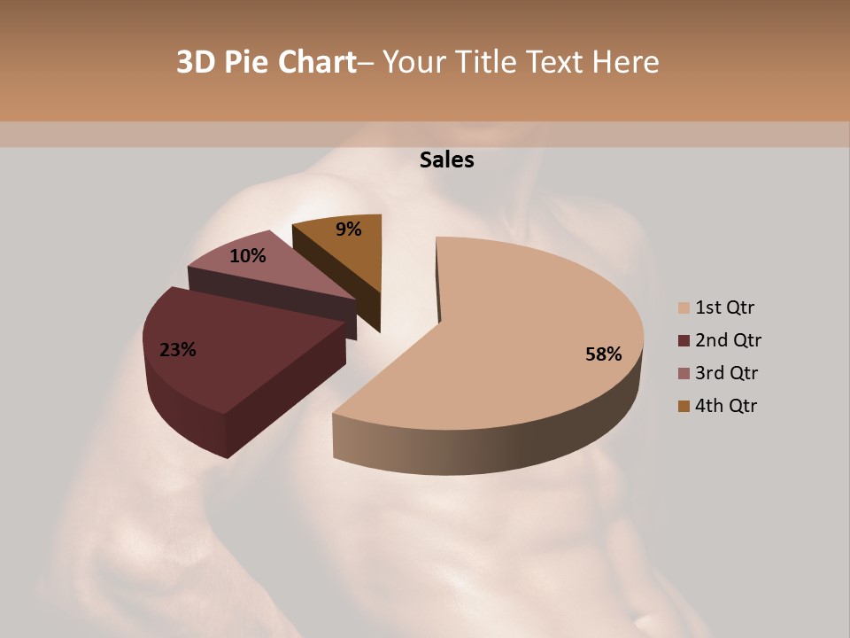 Bodybuilding Guy Power PowerPoint Template