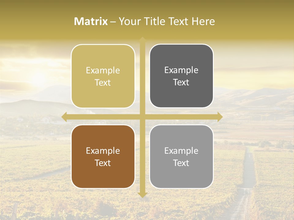 Pastoral Rural Fruit PowerPoint Template