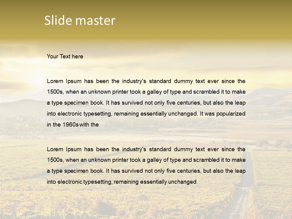 Pastoral Rural Fruit PowerPoint Template