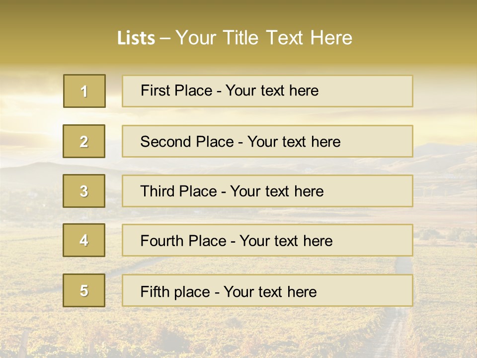 Pastoral Rural Fruit PowerPoint Template