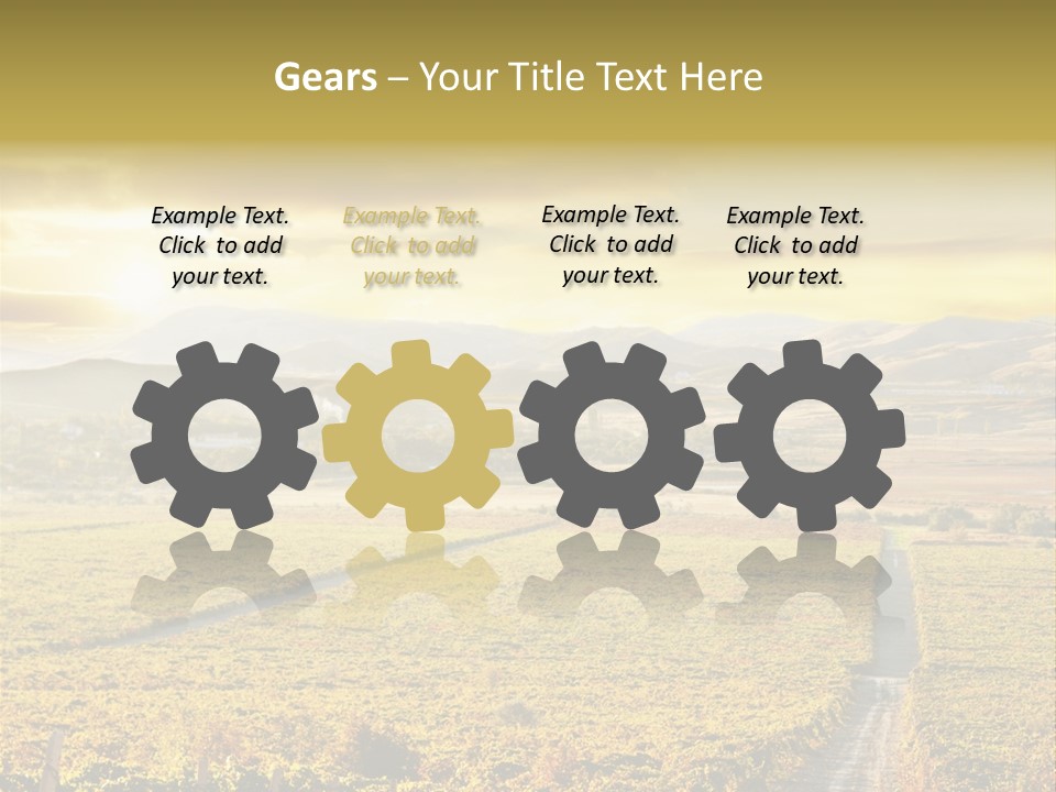 Pastoral Rural Fruit PowerPoint Template