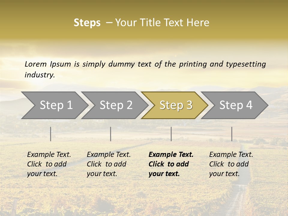 Pastoral Rural Fruit PowerPoint Template