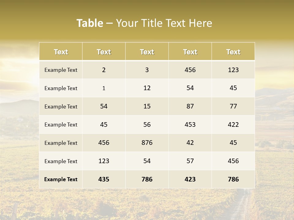 Pastoral Rural Fruit PowerPoint Template