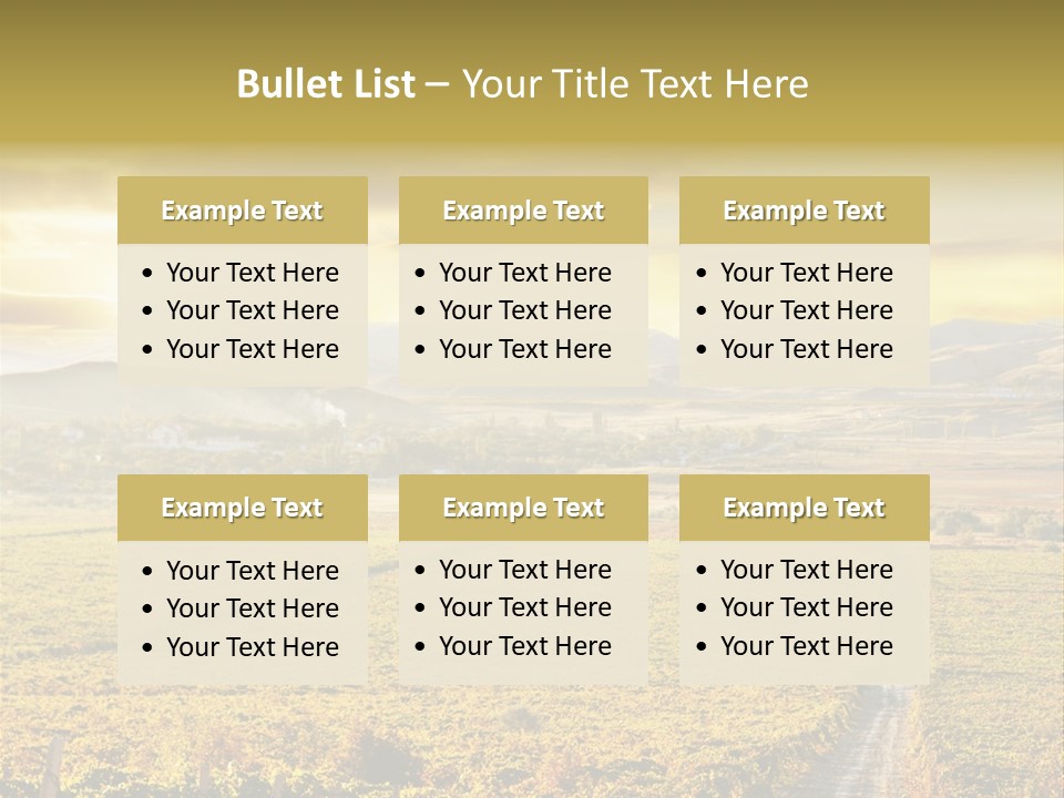 Pastoral Rural Fruit PowerPoint Template