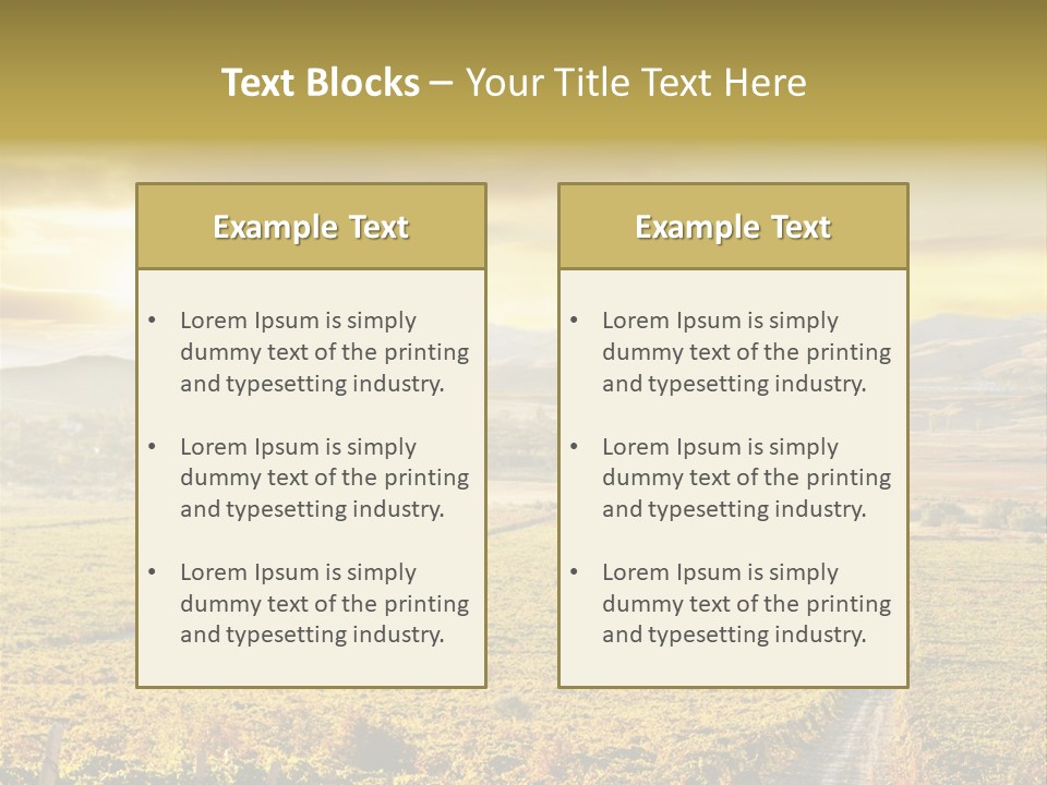 Pastoral Rural Fruit PowerPoint Template