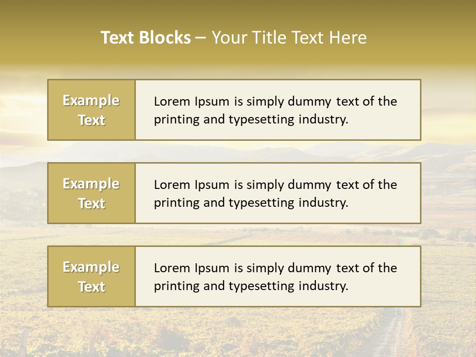Pastoral Rural Fruit PowerPoint Template