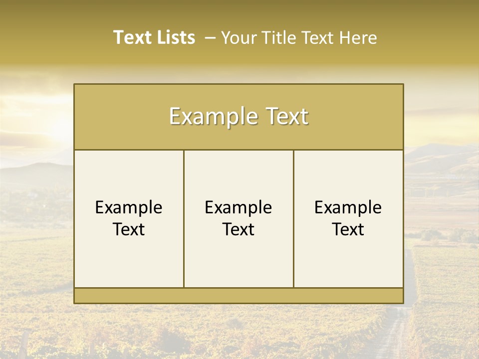 Pastoral Rural Fruit PowerPoint Template